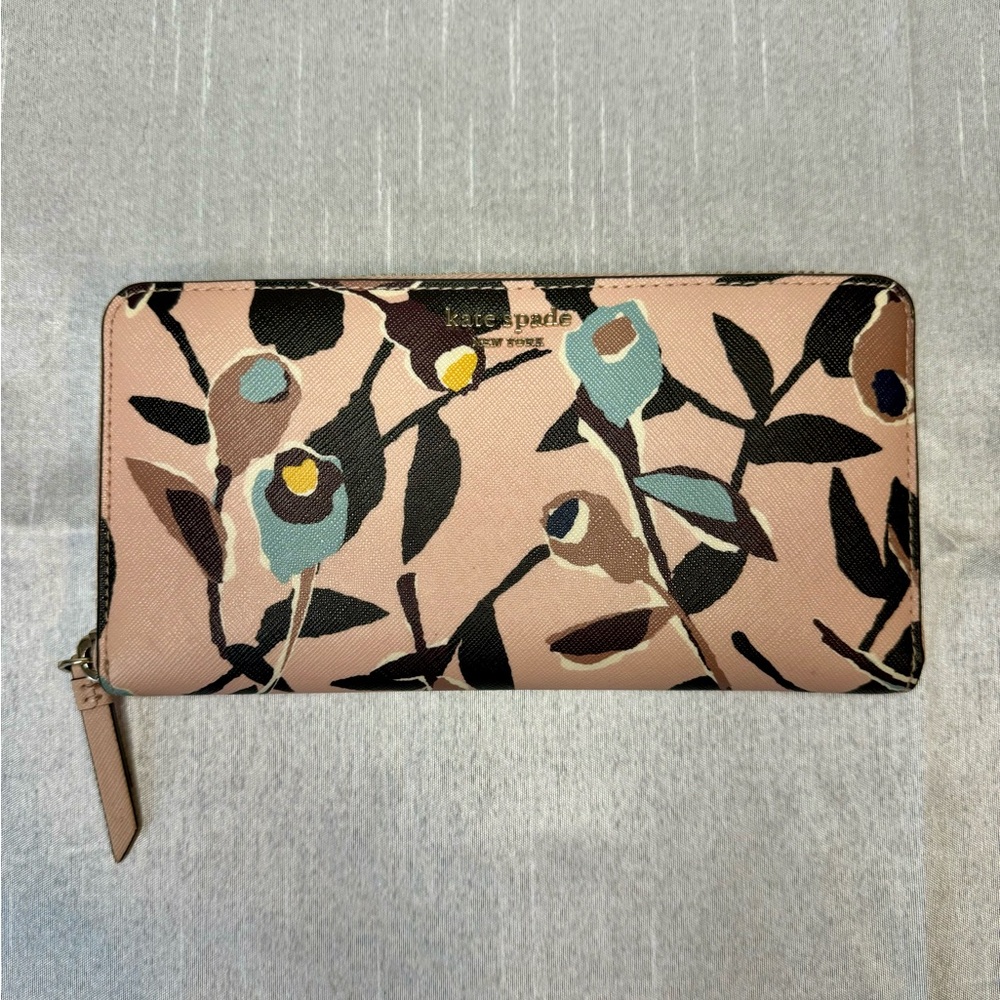 Kate Spade ♠️ Cameron Paper Rose Large Continental Wallet